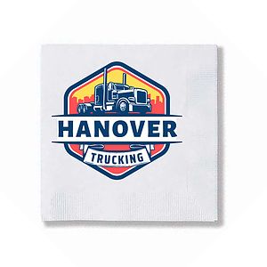 1 Ply White Beverage Napkin, Digital