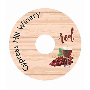 40 pt. Pulpboard Coaster, 2.75" Wine Tag, Digital