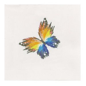 3 Ply White Beverage Napkin, Digital