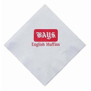 3-Ply White Dinner Napkin - 1/4 Fold - High Line