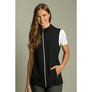 Women's Greg Norman Windbreaker Full-Zip Hooded Vest