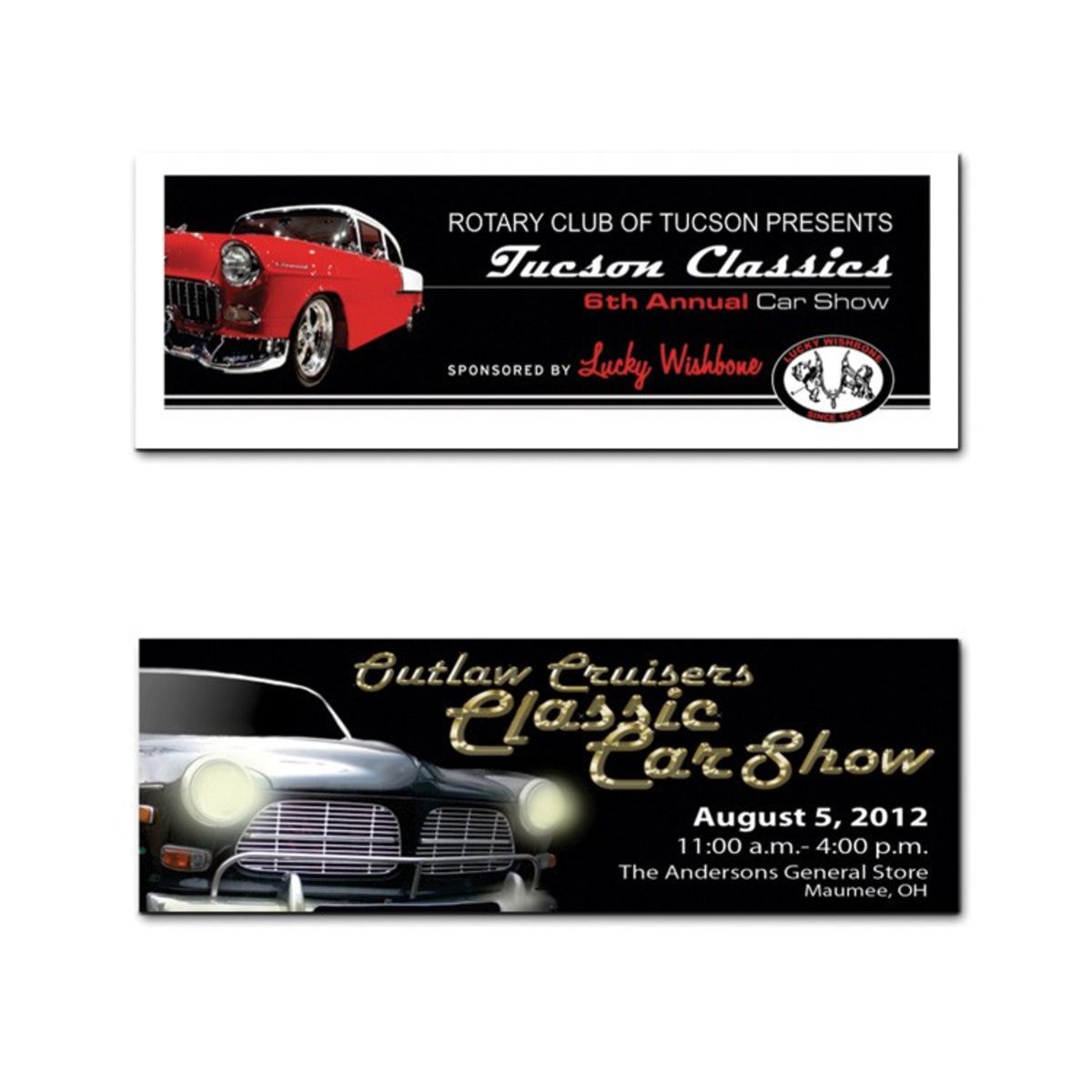 Full color metal dash plaques 0-3 sq"