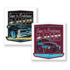 Full color metal dash plaques 6-9 sq"