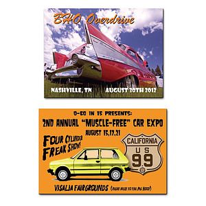 Full color metal dash plaques 6-9 sq"
