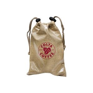 Jute Amenity Drawstring Bag