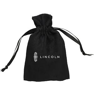 Large Faux Suede Drawstring Pouch