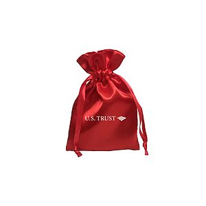 Small Trendy Satin Drawstring Pouch