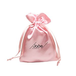 Medium Trendy Satin Drawstring Pouch