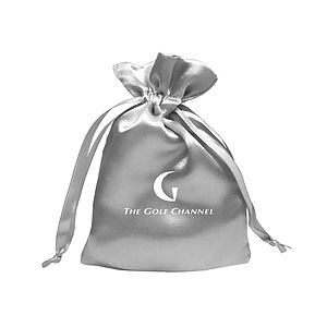 Medium Trendy Satin Drawstring Pouch
