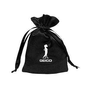 Medium Trendy Satin Drawstring Pouch