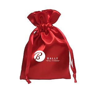 Large Trendy Satin Drawstring Pouch