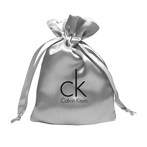 Large Trendy Satin Drawstring Pouch