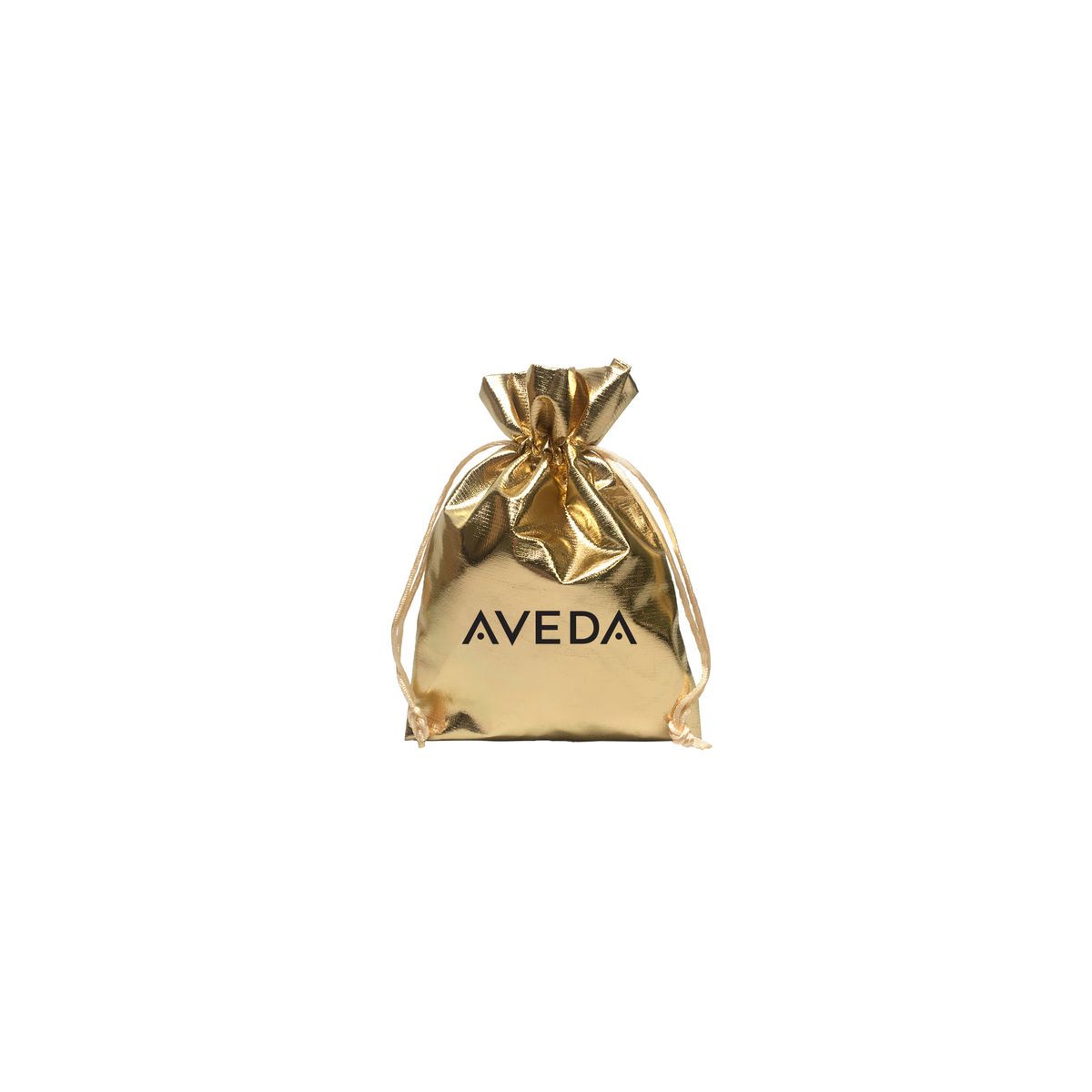 Small Metallic Lam Drawstring Pouch