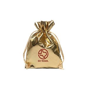 Medium Metallic Lam Drawstring Pouch