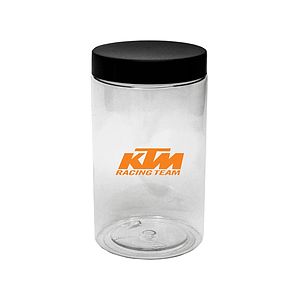 Clear Jar with Black Lid (12 oz.)