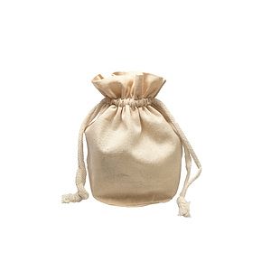 Medium Round Bottom Muslin Cotton Pouch
