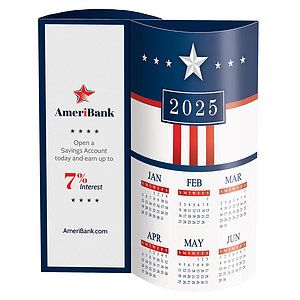 USA Wave Desk Calendar