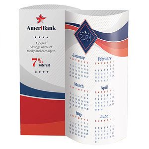 USA Wave Desk Calendar
