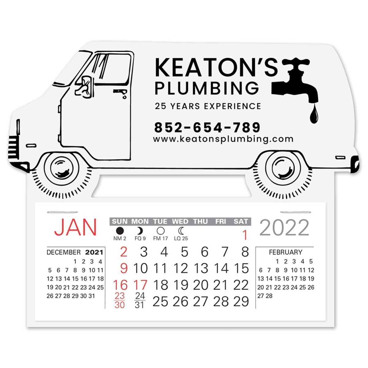 Vantruck easy stick calendar Corporate Specialties