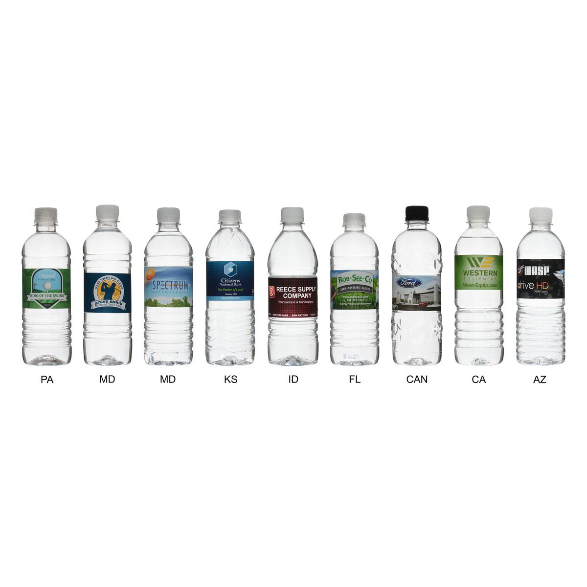 Custom Label 16.9 oz Bottled Water