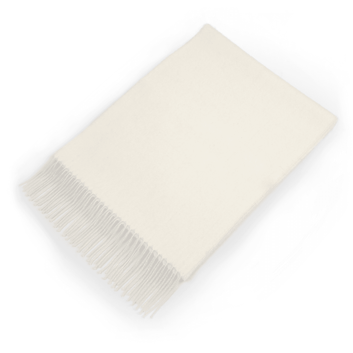 100% White Cashmere Scarf