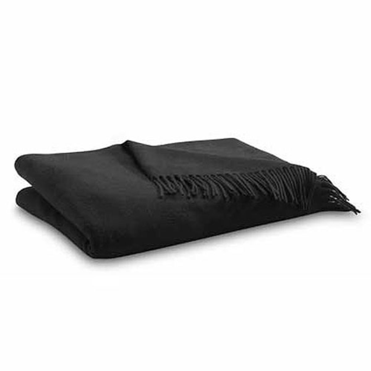 Black Cashmere Throw Blanket