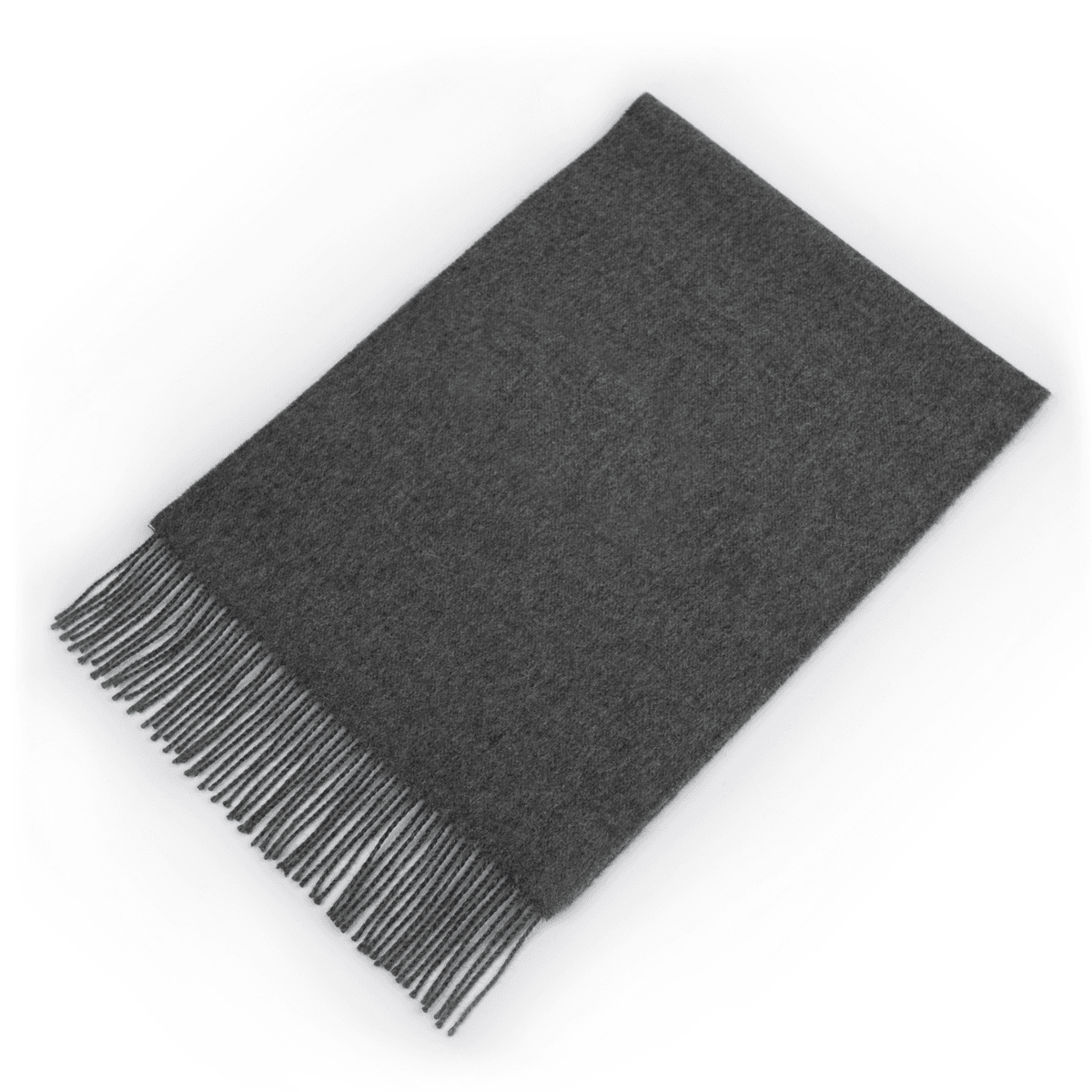 Dark Grey Cashmere Throw Blanket