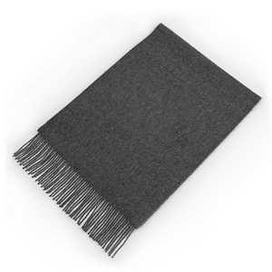 Dark Grey Cashmere Throw Blanket