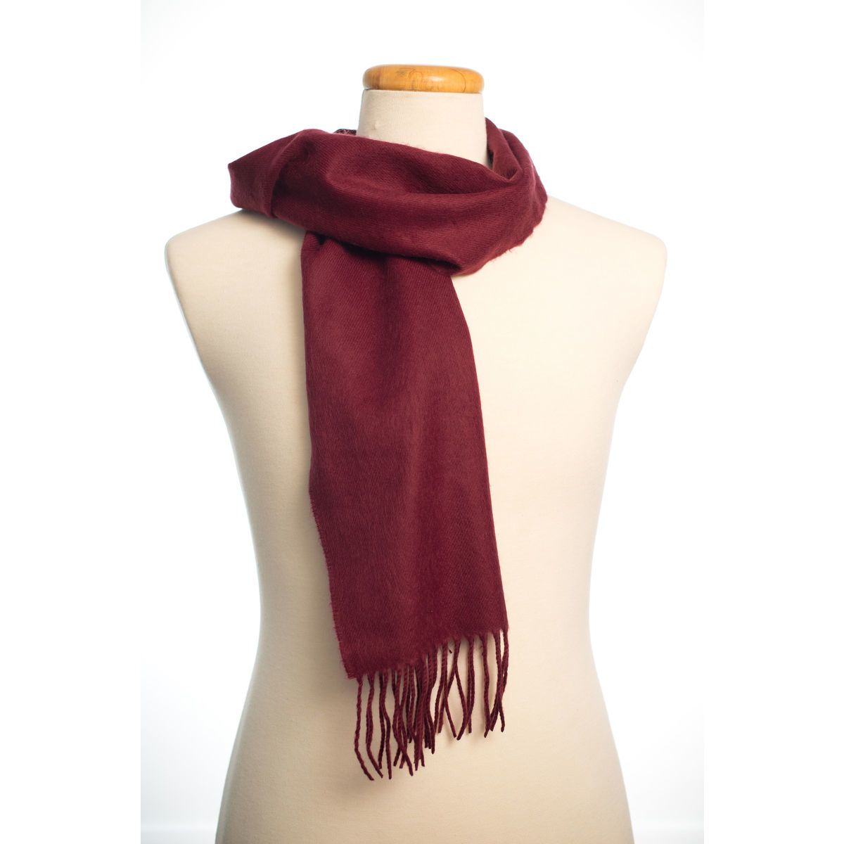 Maroon Acrylic Scarf