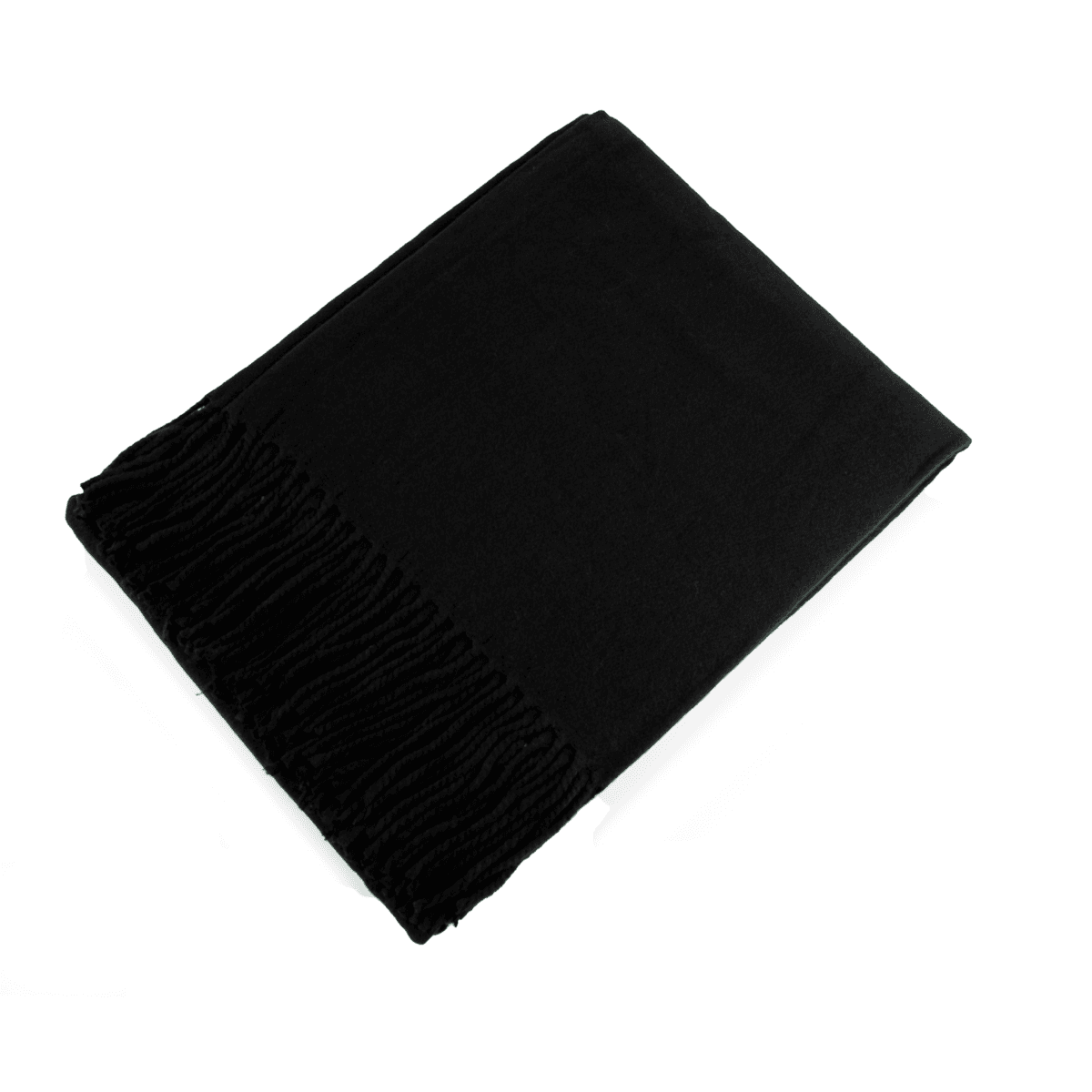 Black 100% Alpaca Throw Blanket
