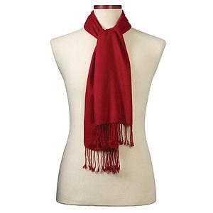 Red Bamboo Winter Scarf