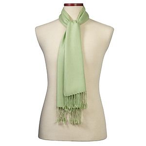 Green Bamboo Winter Scarf