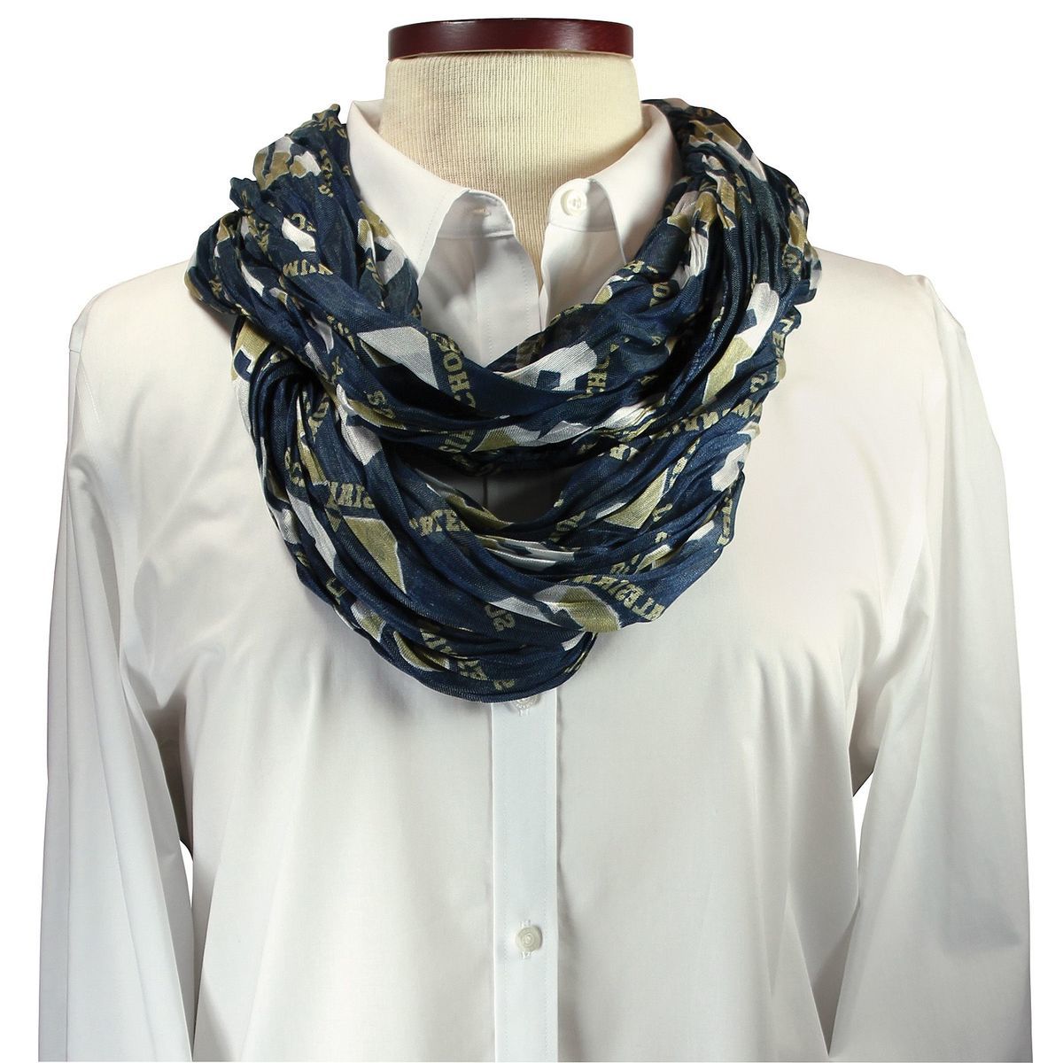 Custom Cotton Chiffon Infinity Scarf