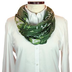 Custom Cotton Wet Dye Infinity Scarf