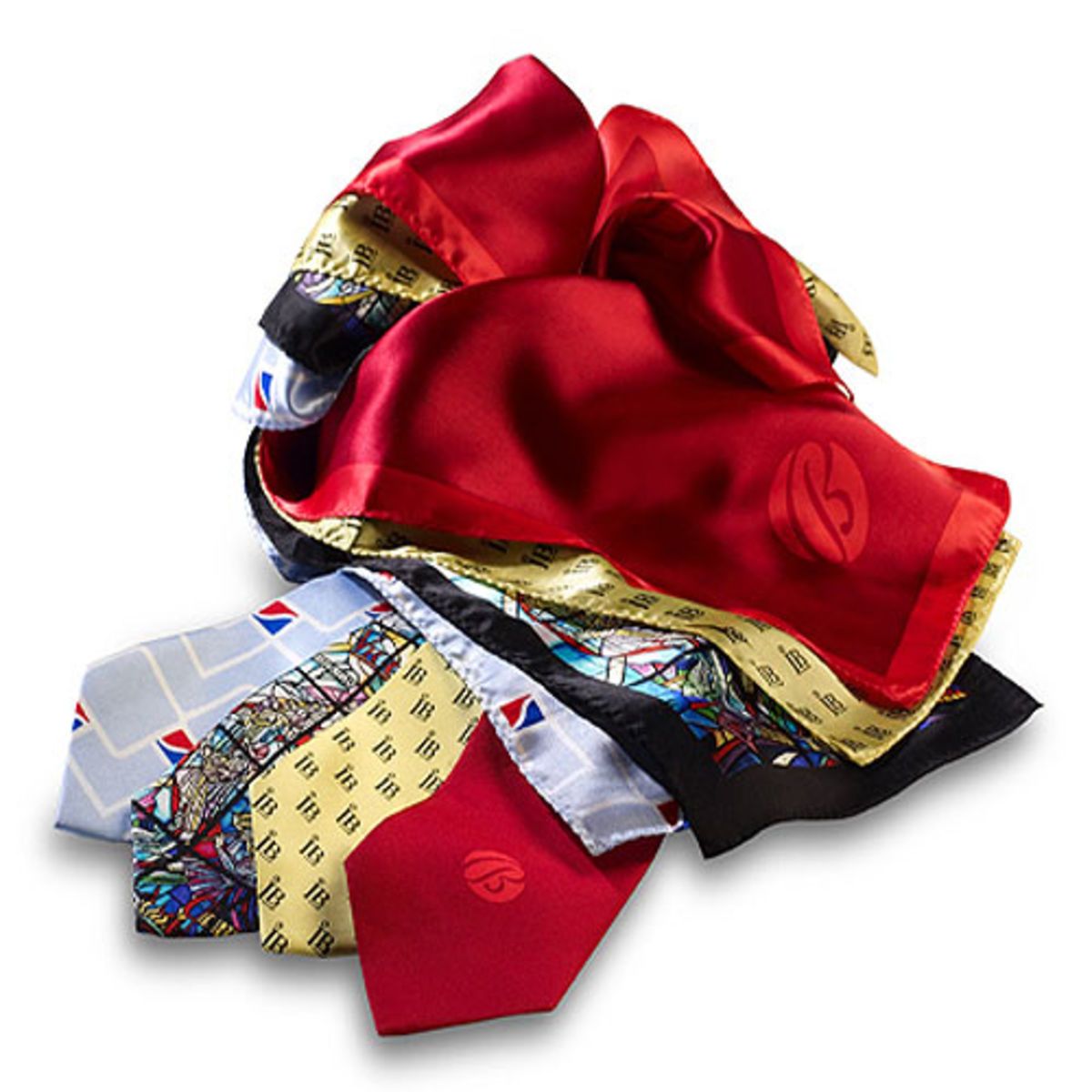 Custom Wet Dye Polyester Logo Scarf (36"x36")