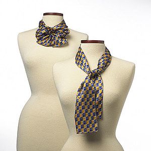 LaSalle Gold Career Collection Silk Scarf - 8"x45"