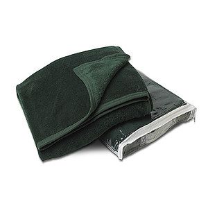 Dark Green Coral Fleece Throw Blanket