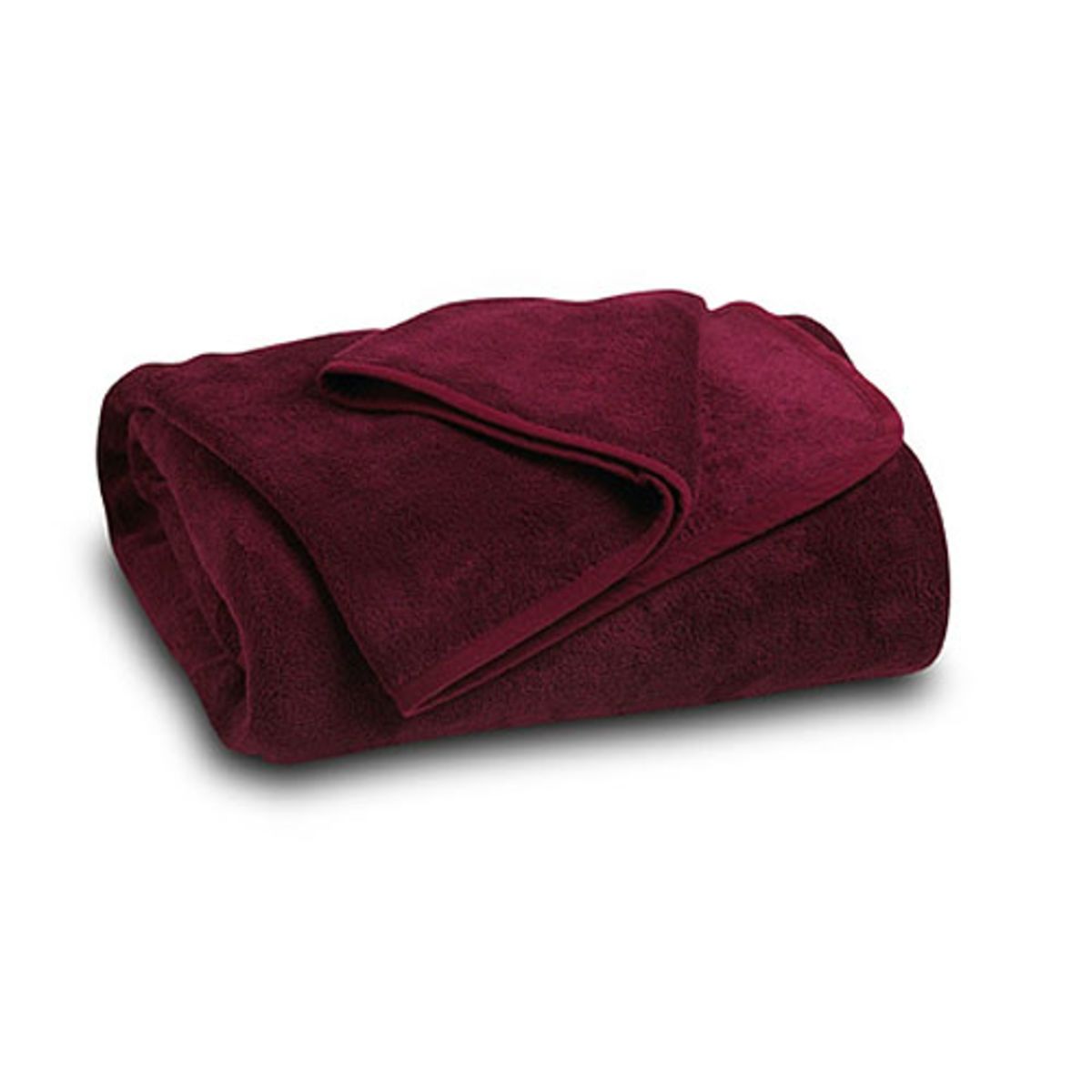 Maroon Coral Fleece Throw Blanket