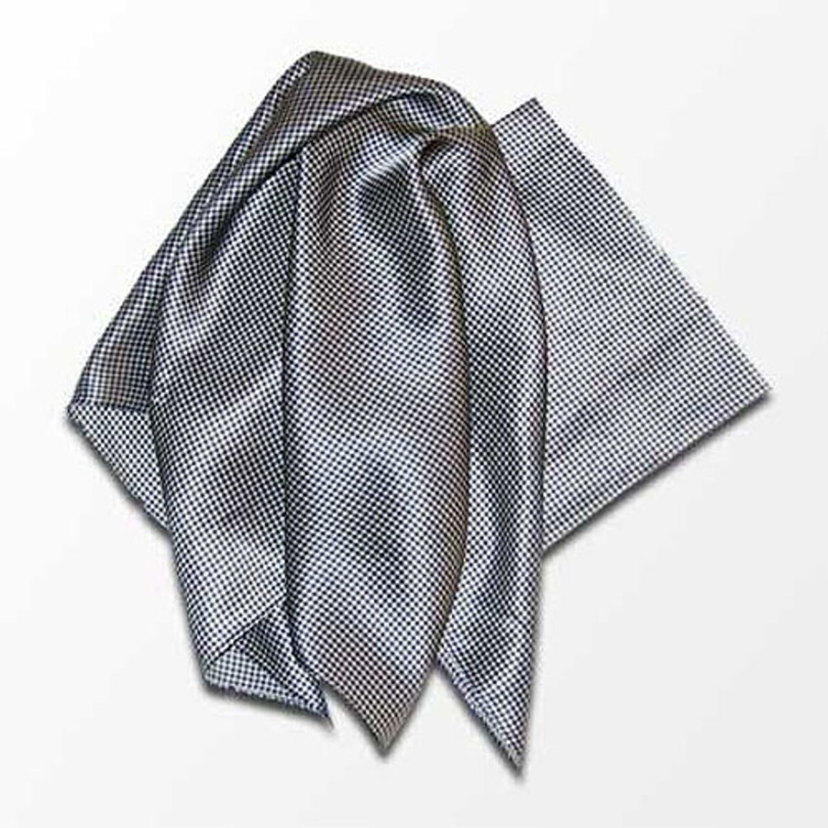 Gray Carlton Silk Scarf - 21"x21"