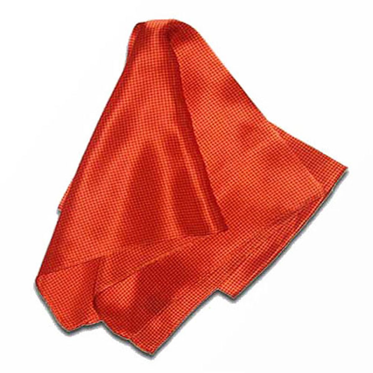 21" x 21" Red Carlton Silk Scarf