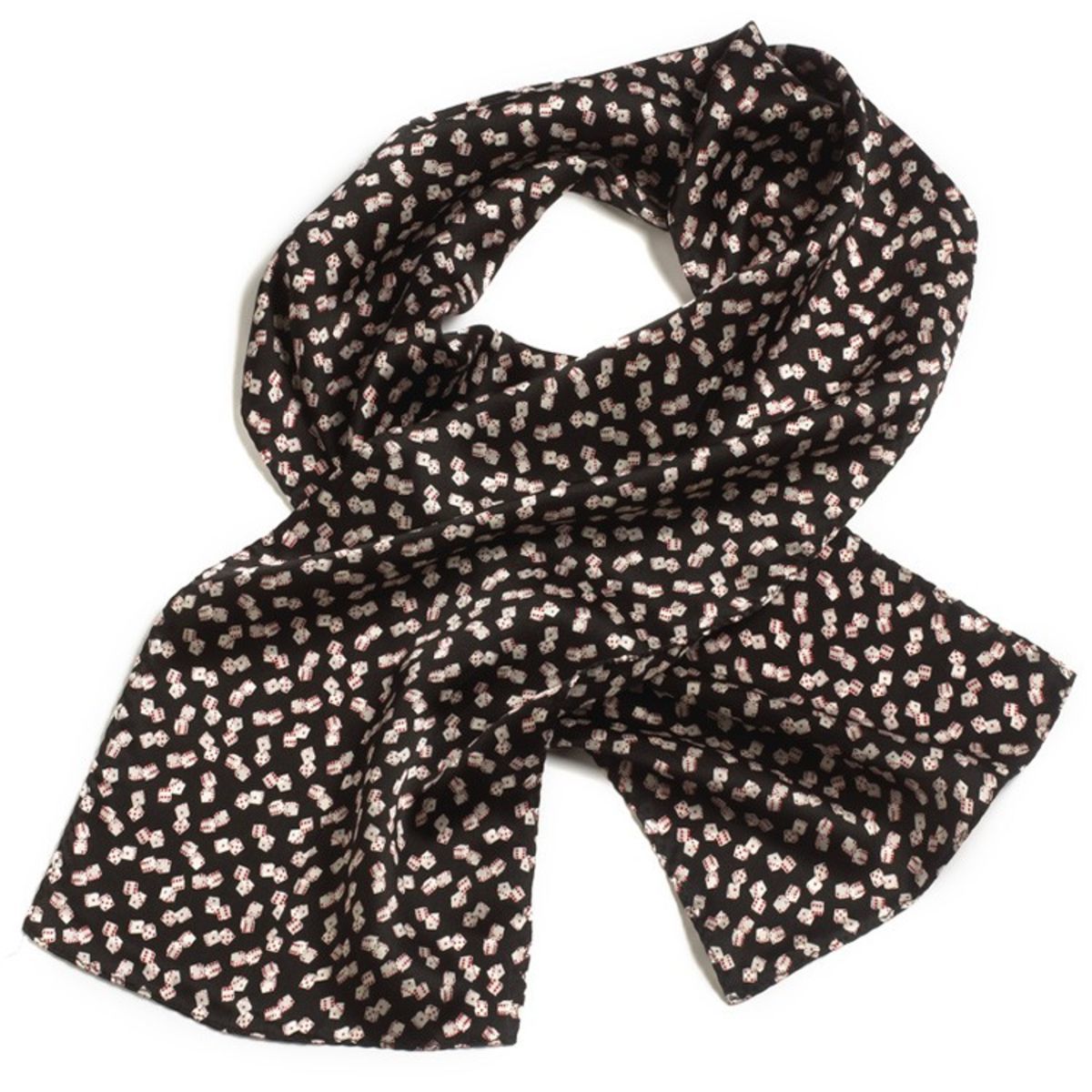 High Roller Ladies Silk Scarf - 8"x45"