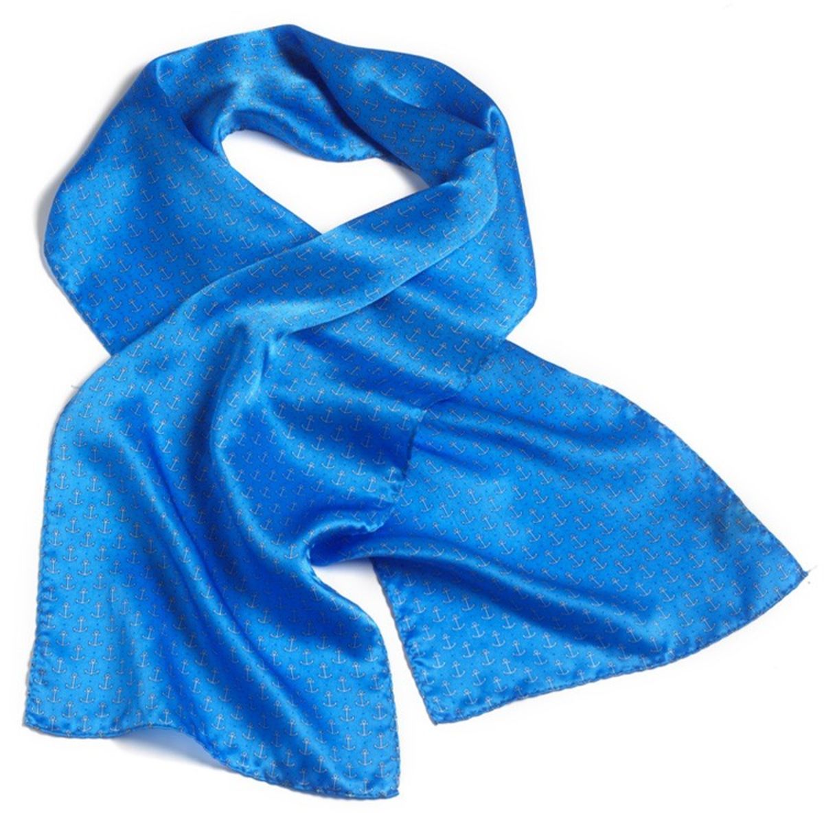 Anchors Silk Novelty Scarf - 8"x45"