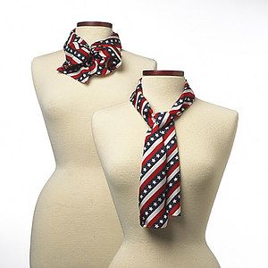 Silk Stars & Stripes Patriotic Scarf - 8"x45"