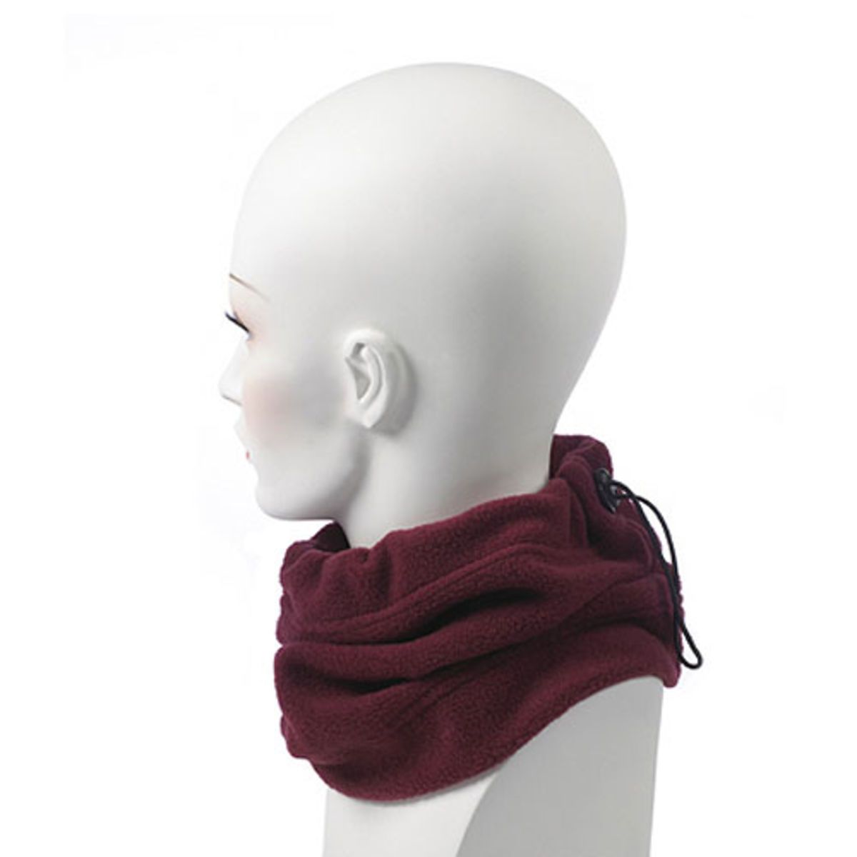Maroon Fleece Neck Gaiter