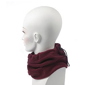 Maroon Fleece Neck Gaiter