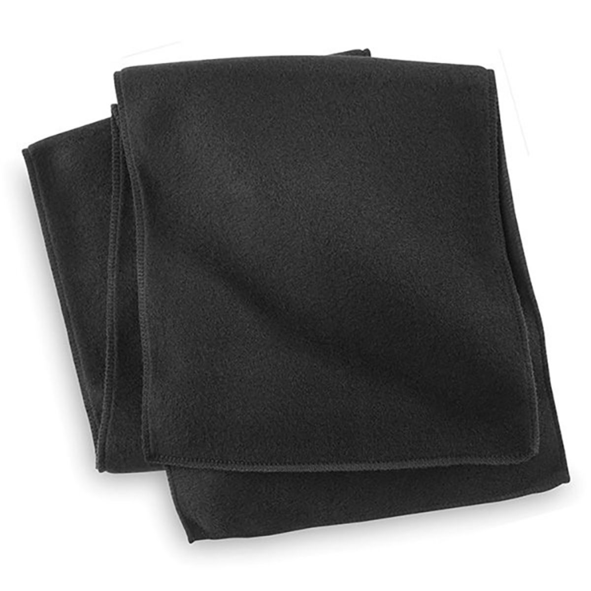 Black Fleece Neck Scarf