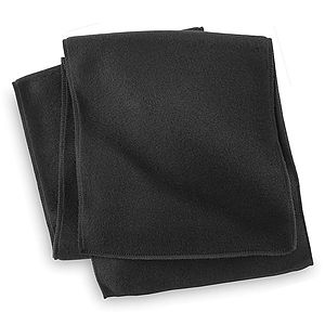 Black Fleece Neck Scarf
