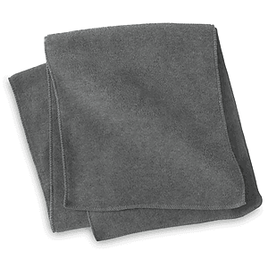 Charcoal Gray Fleece Neck Scarf