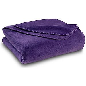 Purple Polar Fleece Throw Blanket