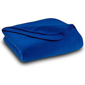 Royal Blue Polar Fleece Throw Blanket